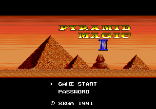 Pyramid Magic 3 - Mega Drive