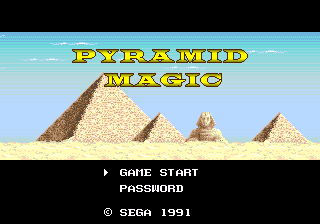 Pyramid Magic - Mega Drive