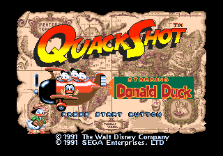 Quackshot Starring Donald Duck - Mega Drive