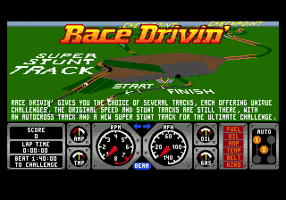 Race Drivin' - Mega Drive