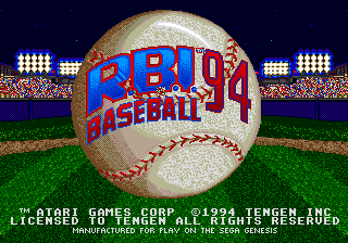 R.b.i. Baseball '94 - Mega Drive