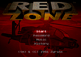 Red Zone - Mega Drive