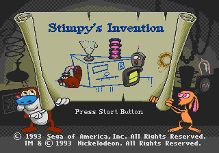 Ren And Stimpy Show Presents - Stimpy's Invention, The - Mega Drive