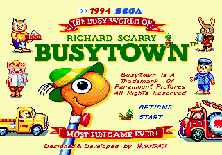 Richard Scarry's Busytown - Mega Drive