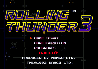 Rolling Thunder 3 - Mega Drive