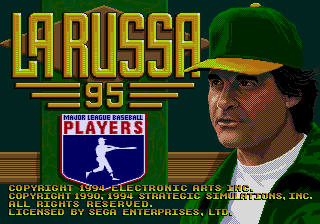 Russa Baseball 95, La - Mega Drive