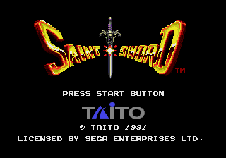 Saint Sword - Mega Drive