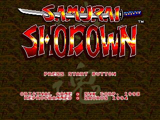 Samurai Shodown - Mega Drive