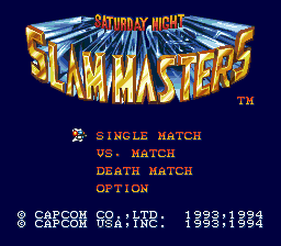 Saturday Night Slam Masters - Mega Drive