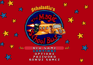 Scholastic's The Magic School Bus - Space Exploration Game - Mega Drive