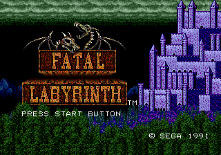Shi No Meikyu - Labyrinth Of Death - Mega Drive