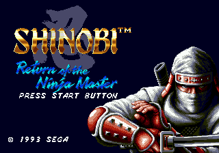 Shinobi 3 - Return Of The Ninja Master - Mega Drive