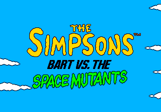 Simpsons - Bart Vs. The Space Mutants, The - Mega Drive