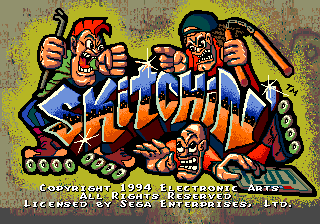 Skitchin' - Mega Drive