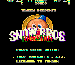 Snow Bros. Nick And Tom - Mega Drive