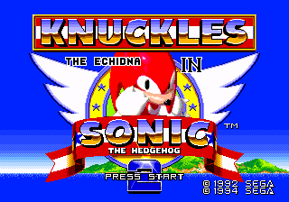 Sonic 2 And Knuckles - Mega Drive