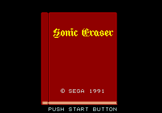 Sonic Eraser - Mega Drive