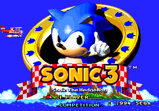 Sonic The Hedgehog 3 - Mega Drive