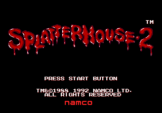 Splatterhouse 2 - Mega Drive