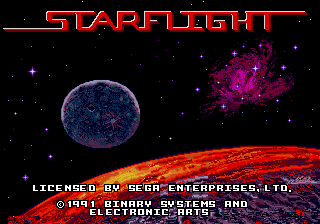 Starflight - Mega Drive
