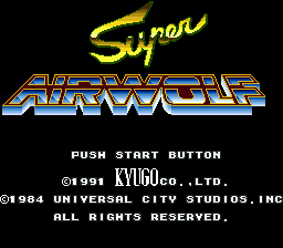 Super Airwolf - Mega Drive