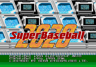 Super Baseball 2020 - Mega Drive
