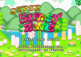 Super Fantasy Zone - Mega Drive