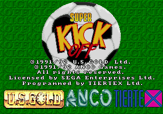 Super Kick Off - Mega Drive