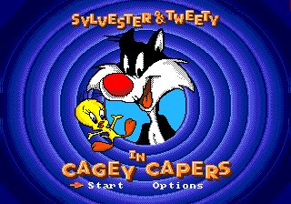 Sylvester And Tweety In Cagey Capers - Mega Drive