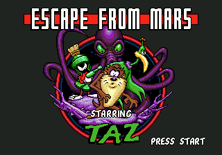Taz In Escape From Mars - Mega Drive