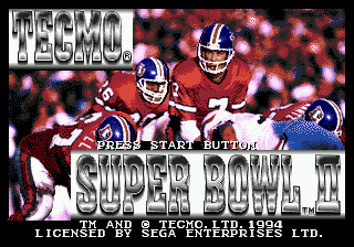 Tecmo Super Bowl 2 - Special Edition - Mega Drive
