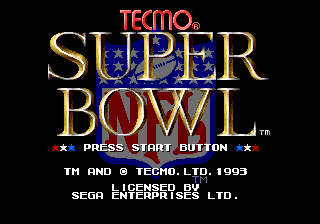 Tecmo Super Bowl - Mega Drive