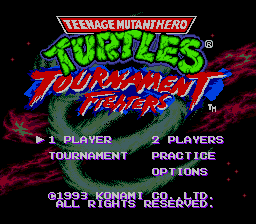 Teenage Mutant Ninja Turtles - Tournament Fighters - Mega Drive