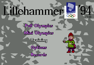 Winter Olympics - Lillehammer '94 - Mega Drive