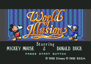 World Of Illusion Starring Mickey Mouse And Donald Duck - Mega Drive