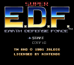 Earth Defense Force - Super Nintendo