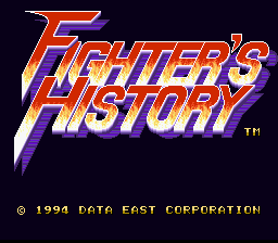Fighter's History - Super Nintendo
