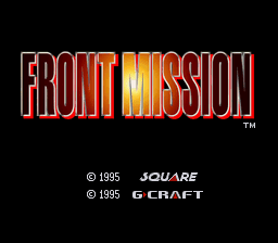 Front Mission - Super Nintendo