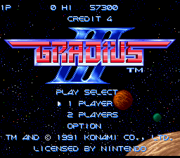 Gradius 3 - Super Nintendo