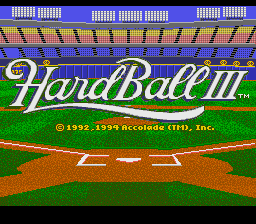 Hardball 3 - Super Nintendo