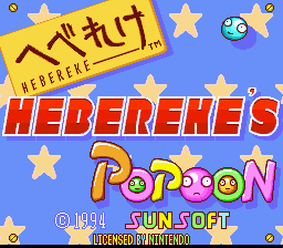 Hebereke's Popoon - Super Nintendo