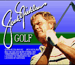 Jack Nicklaus Golf - Super Nintendo