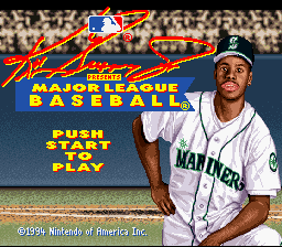 Ken Griffey Jr Presents Major League Baseball - Super Nintendo