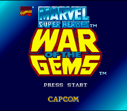 Marvel Super Heroes In War Of The Gems - Super Nintendo