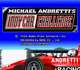 Michael Andretti's Indy Car Challenge - Super Nintendo