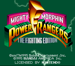 Mighty Morphin Power Rangers - The Fighting Edition - Super Nintendo