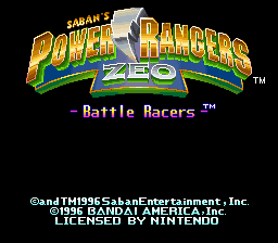 Power Rangers Zeo - Battle Racers - Super Nintendo