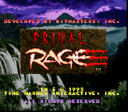 Primal Rage - Super Nintendo