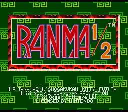 Ranma 1/2 - Hard Battle - Super Nintendo