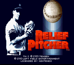 Relief Pitcher - Super Nintendo